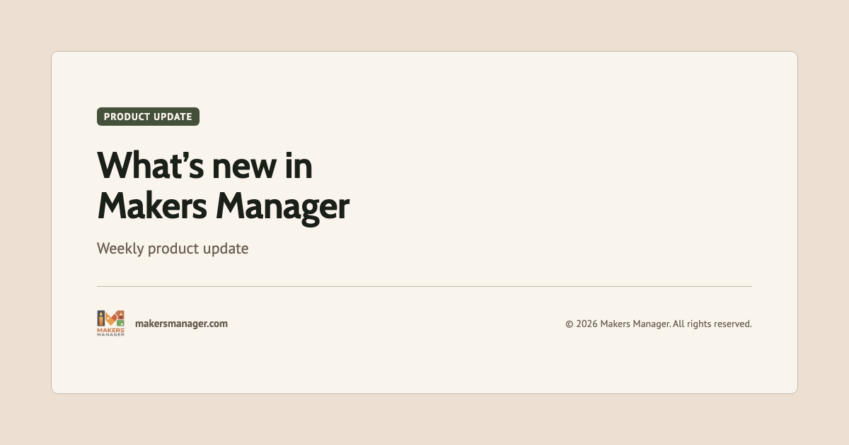 Blog | Makers Manager™